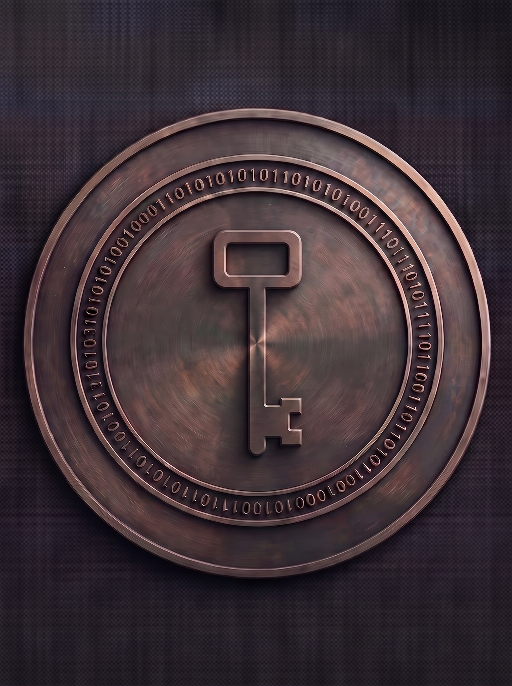 The Closer emblem - bronze coin with key